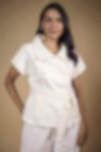 White Denim Shacket by Tara and I at Pernia's Pop Up Shop