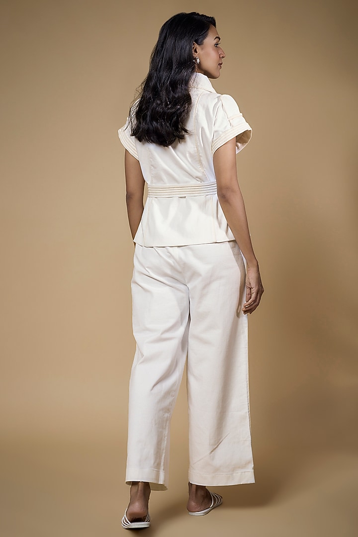 White Denim Shacket by Tara and I at Pernia's Pop Up Shop