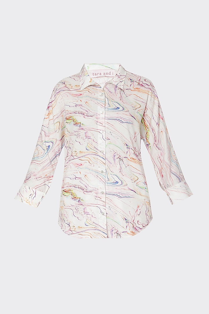 Multi-Colored Printed Handcrafted Shirt by Tara and I