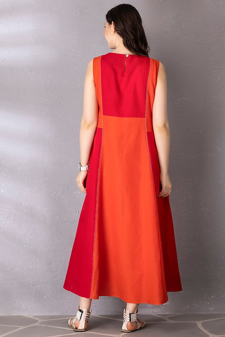 burnt orange embroidered dress May Jersey Short Dress-Burnt Orange