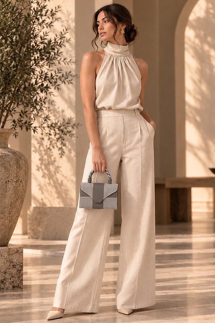 Gunmetal-Colored Jute Braided Clutch by TAN Studio at Pernia's Pop Up Shop