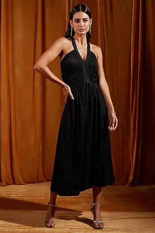 Black Tencel Knit Midi Dress by Tara and I