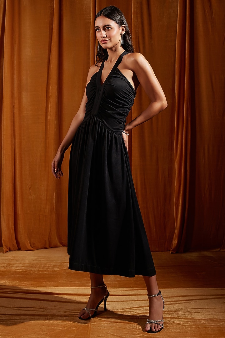 Black Tencel Knit Midi Summer Dress by Tara and I at Pernia's Pop Up Shop