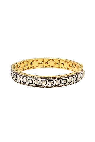 Black Rhodium & Gold Finish Bangle by The Alchemy Studio