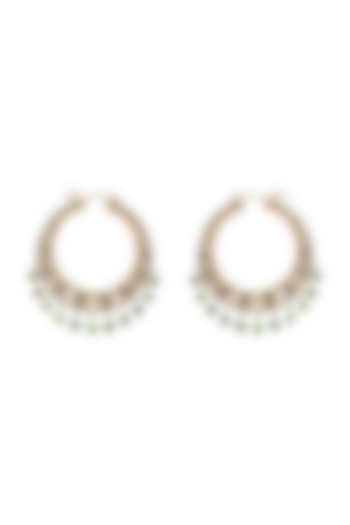 Black Rhodium & Gold Finish Diamond Earrings by The Alchemy Studio