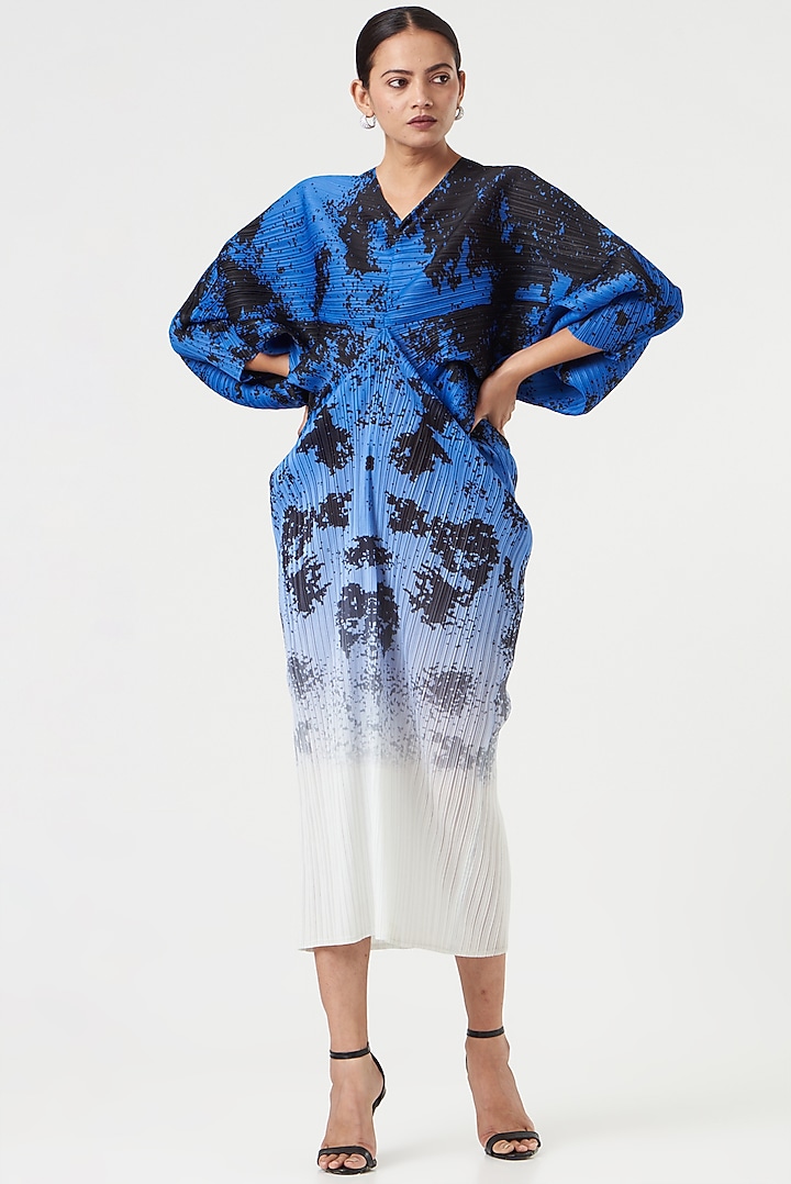 Multi-Colored Polyester Kimono Summer Dress by Tasuvure at Pernia's Pop Up Shop