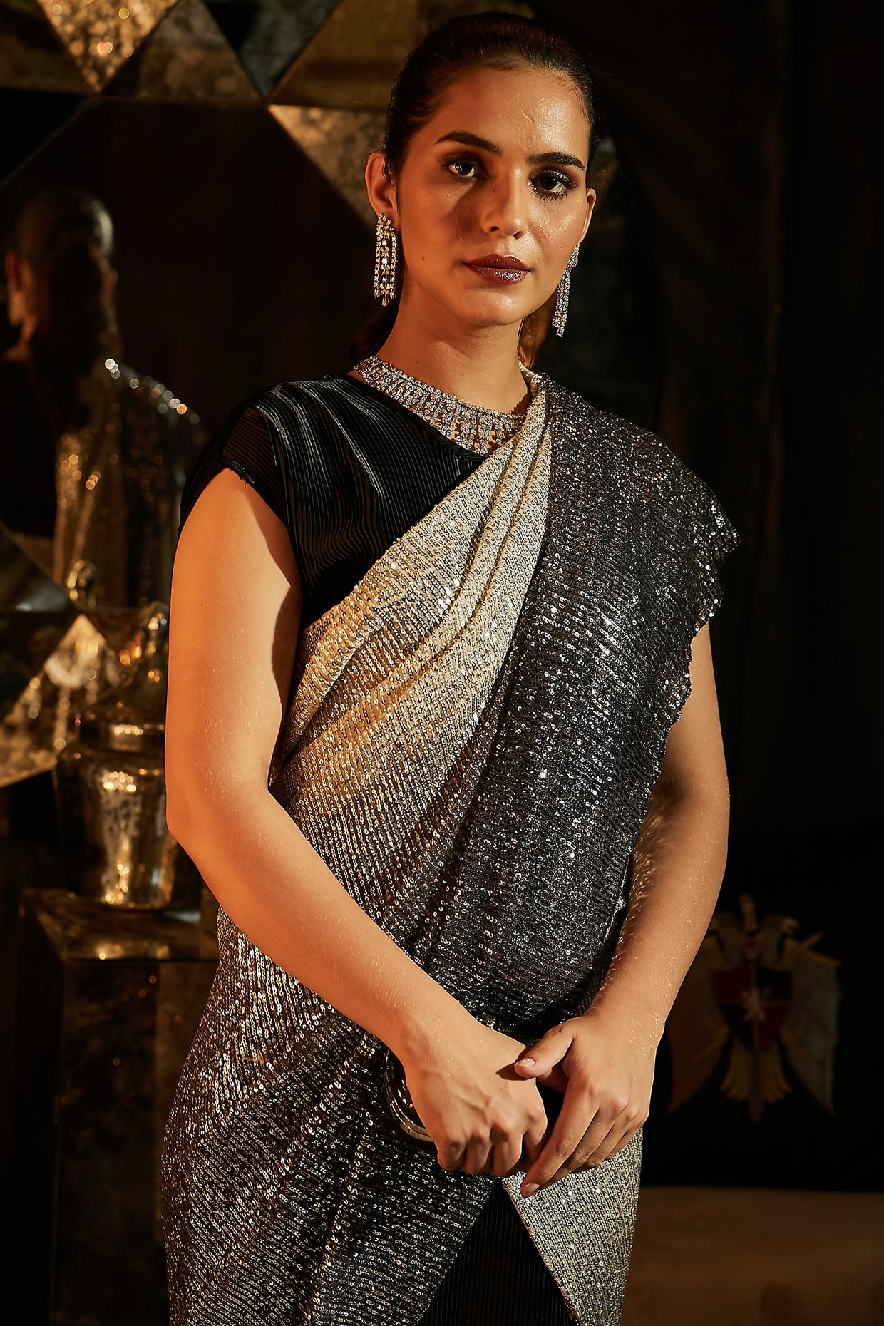 Harnaaz Sandhu NAILS Deepika Padukone-inspired black gown look with  thigh-high slit​ | Zoom TV