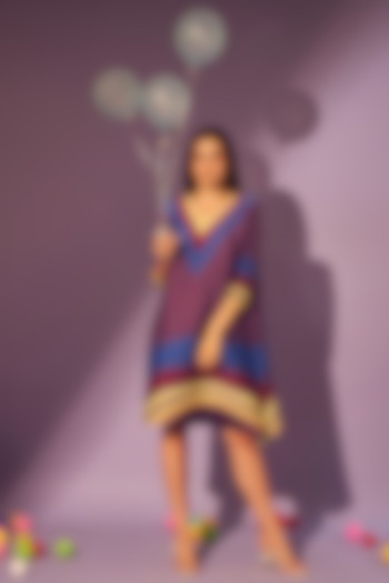 Multi-Coloured Abstract Printed Summer Dress by Tasuvure at Pernia's Pop Up Shop