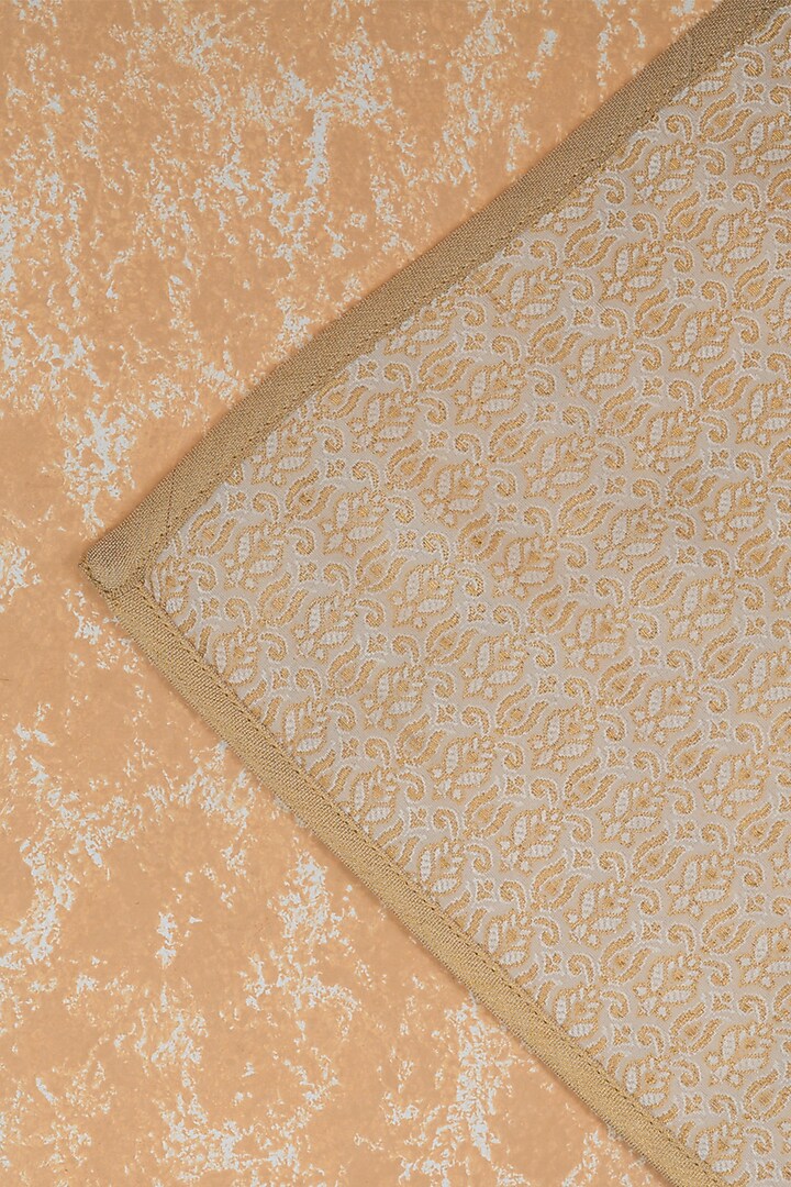 Gold Brocade Pocket Square by TASVA at Pernia's Pop Up Shop