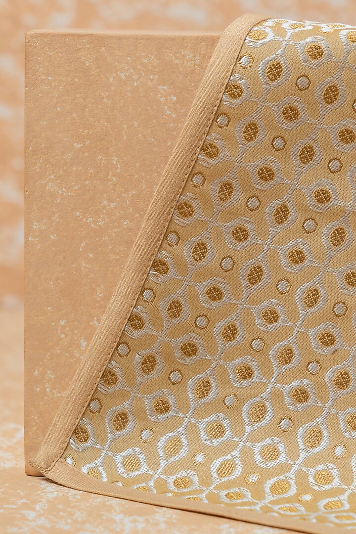 Gold Brocade Pocket Square by TASVA at Pernia's Pop Up Shop
