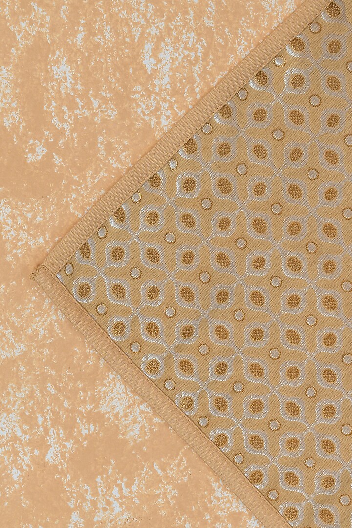 Gold Brocade Pocket Square by TASVA at Pernia's Pop Up Shop