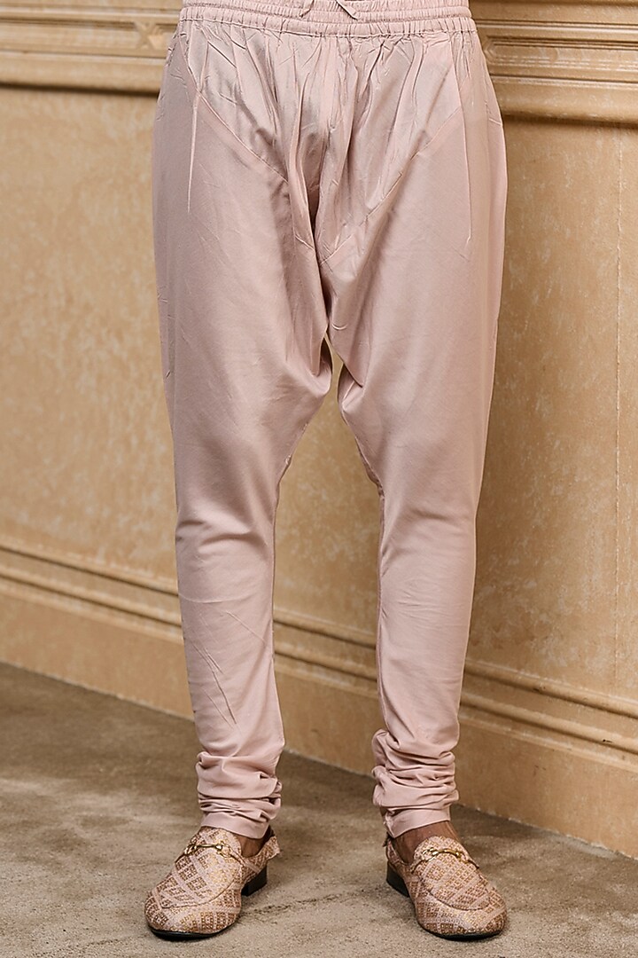 Pink Viscose Embroidered Groom Sherwani Set by TASVA at Pernia's Pop Up Shop