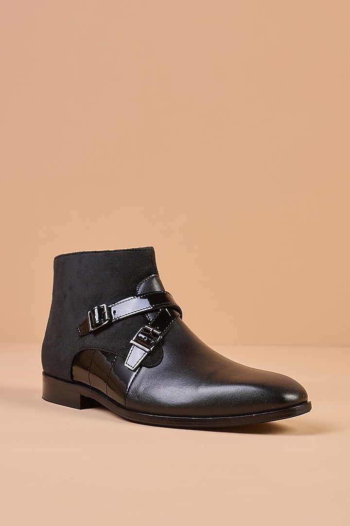 Black Leather Boots by TASVA