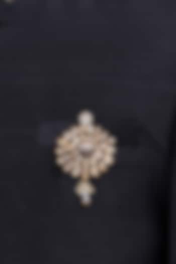 Gold Crystal Brooch by TASVA at Pernia's Pop Up Shop