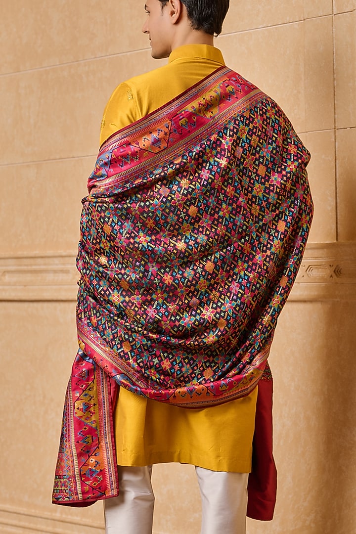 Multi-Colored Viscose Blend Woven Shawl by TASVA at Pernia's Pop Up Shop