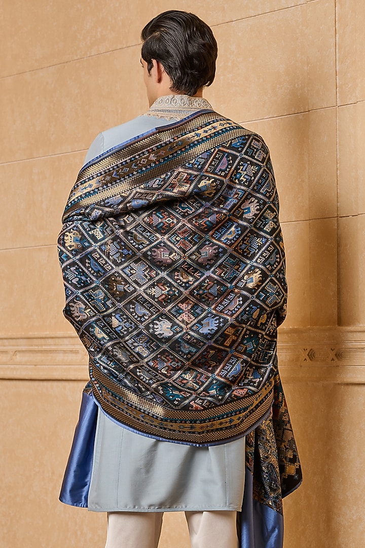 Multi-Colored Viscose Blend Woven Shawl by TASVA at Pernia's Pop Up Shop
