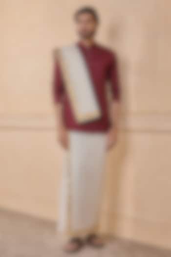 Ivory Cotton Pancha by TASVA at Pernia's Pop Up Shop