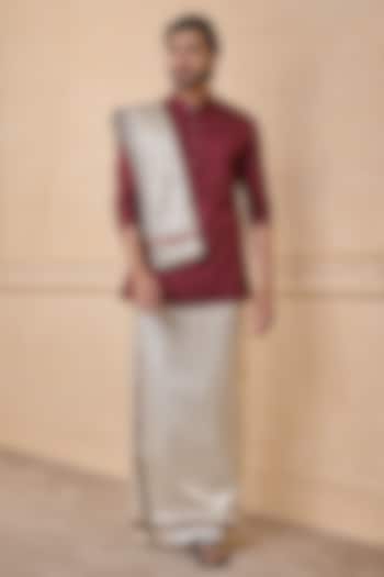 Ivory Silk Pancha by TASVA at Pernia's Pop Up Shop