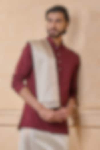 Ivory Silk Pancha by TASVA at Pernia's Pop Up Shop