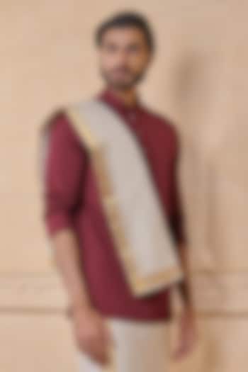 Ivory Cotton Pancha by TASVA at Pernia's Pop Up Shop