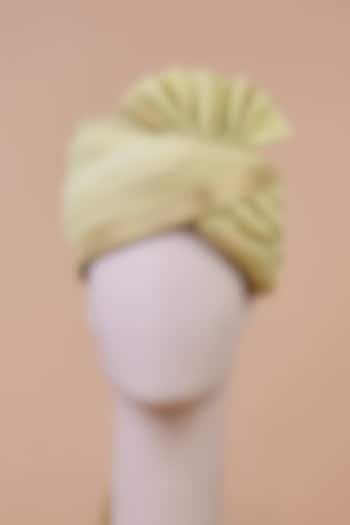 Light Green Banarasi Zari Work Safa by TASVA at Pernia's Pop Up Shop