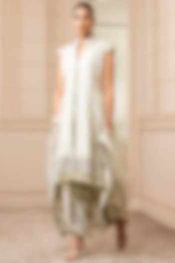 Mint Embroidered Kalidar Bridal Anarkali Set by Tarun Tahiliani at Pernia's Pop Up Shop