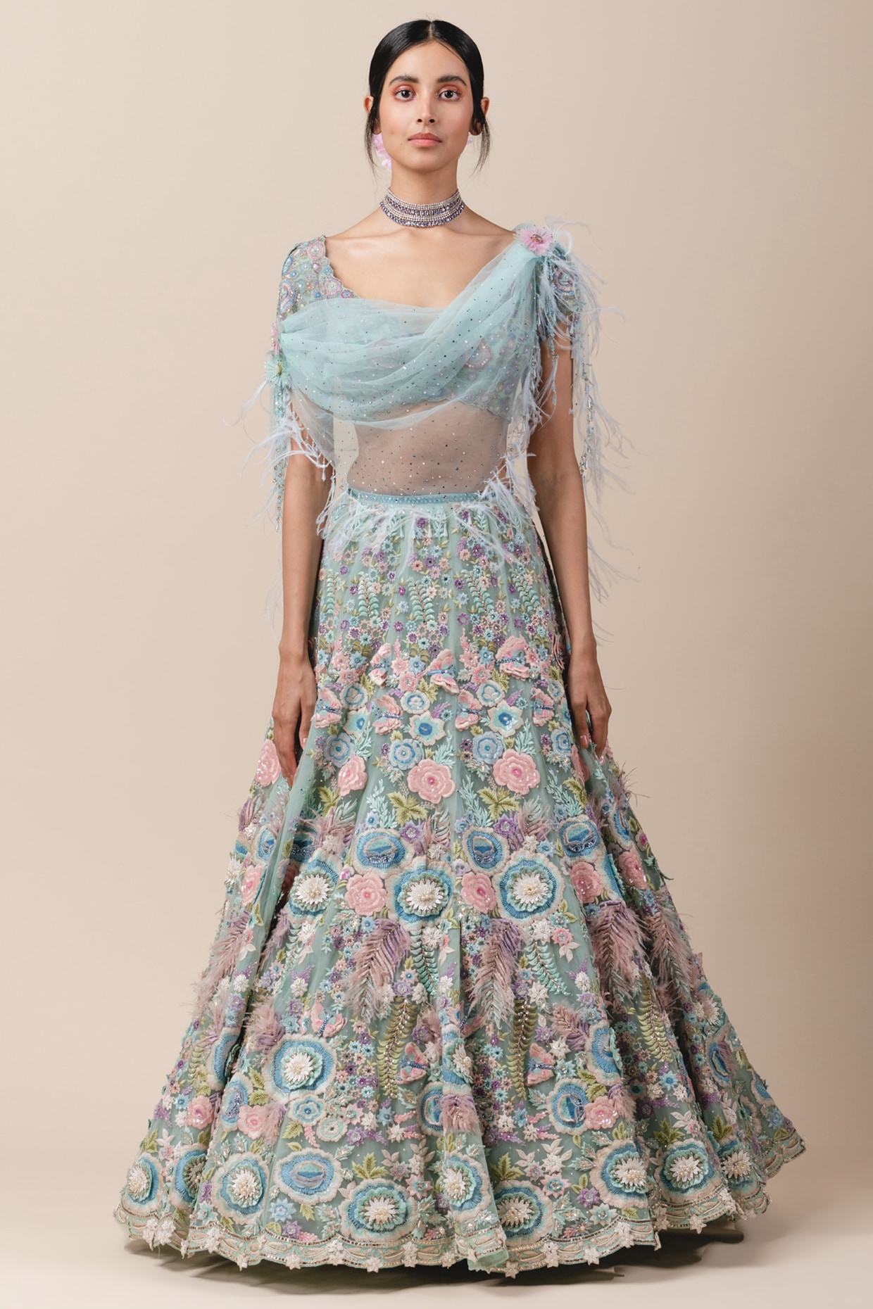 long lehenga for girls