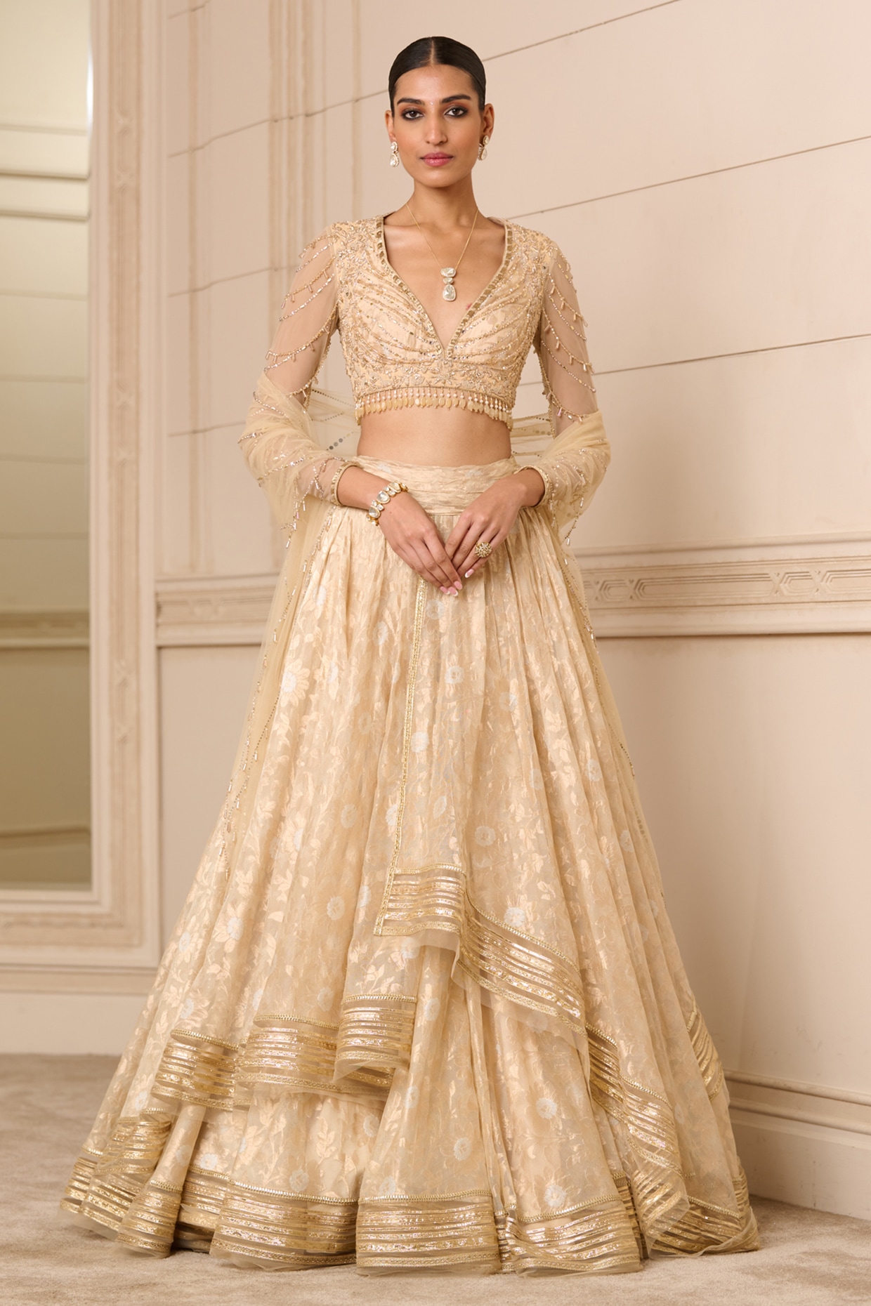 Cream and gold outlet indian dress