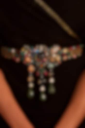 Multi Colored Beaded Belt by Tarun Tahiliani Accessories at Pernia's Pop Up Shop