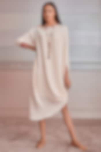 Ivory Embroidered Kaftan Set by Tarun Tahiliani at Pernia's Pop Up Shop