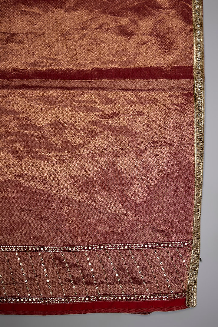 Magenta Silk Bridal Saree Set by Tarun Tahiliani at Pernia's Pop Up Shop