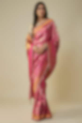 Pink Silk Saree Set by Tarun Tahiliani at Pernia's Pop Up Shop