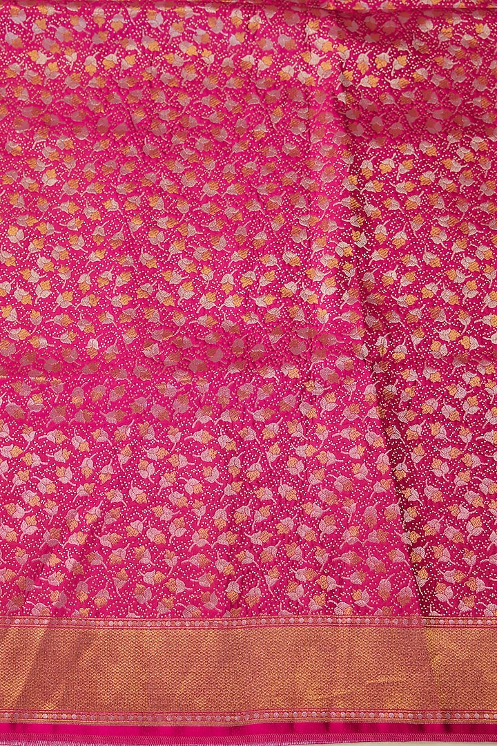 Pink Silk Wedding Saree Set by Tarun Tahiliani at Pernia's Pop Up Shop