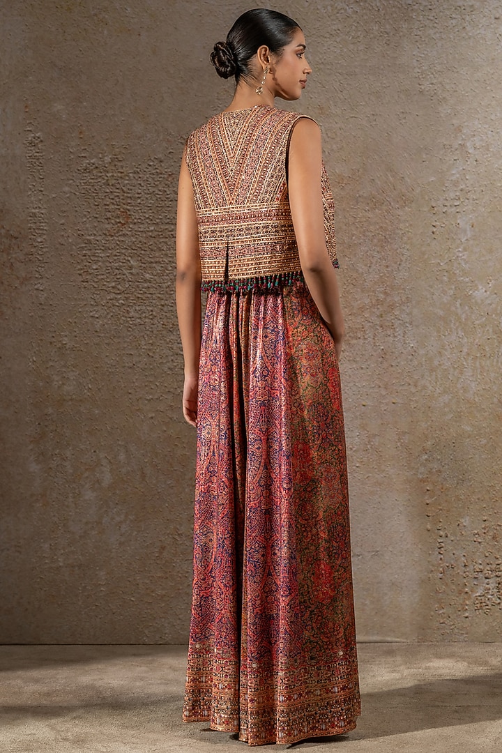 Multi-Colored Foil Jersey Jumpsuit by Tarun Tahiliani at Pernia's Pop Up Shop