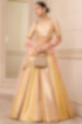 Multi-Colored Brocade Zari Lehenga Set by Tarun Tahiliani