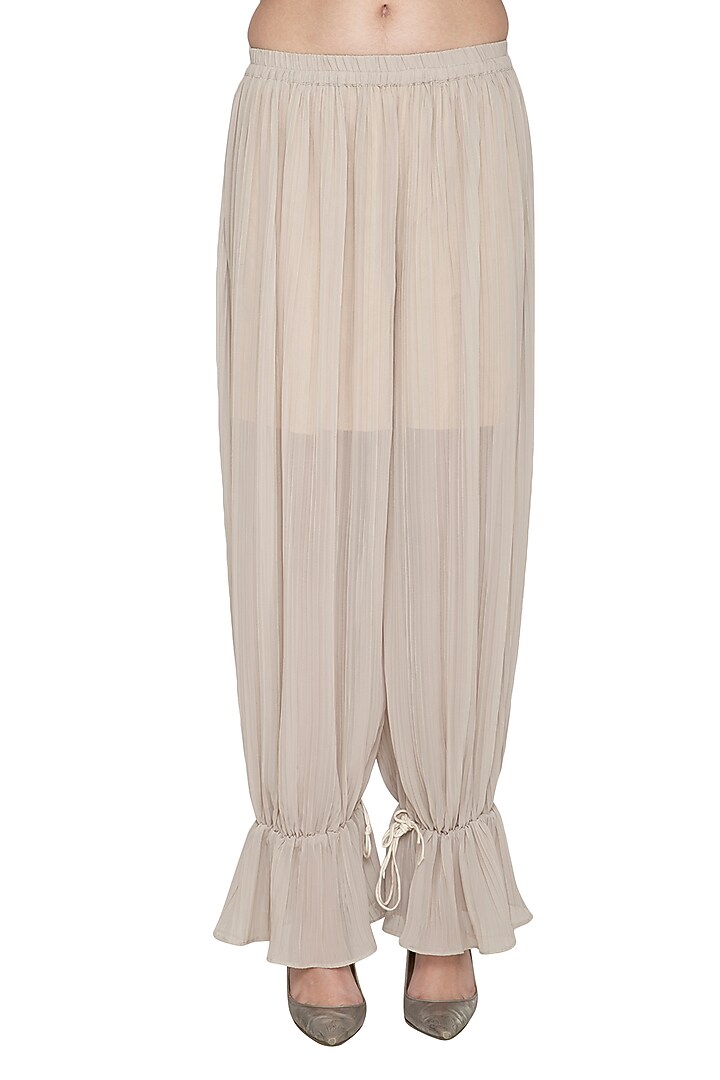 Ivory Embroidered Jacket Set by Tara Thakur at Pernia's Pop Up Shop