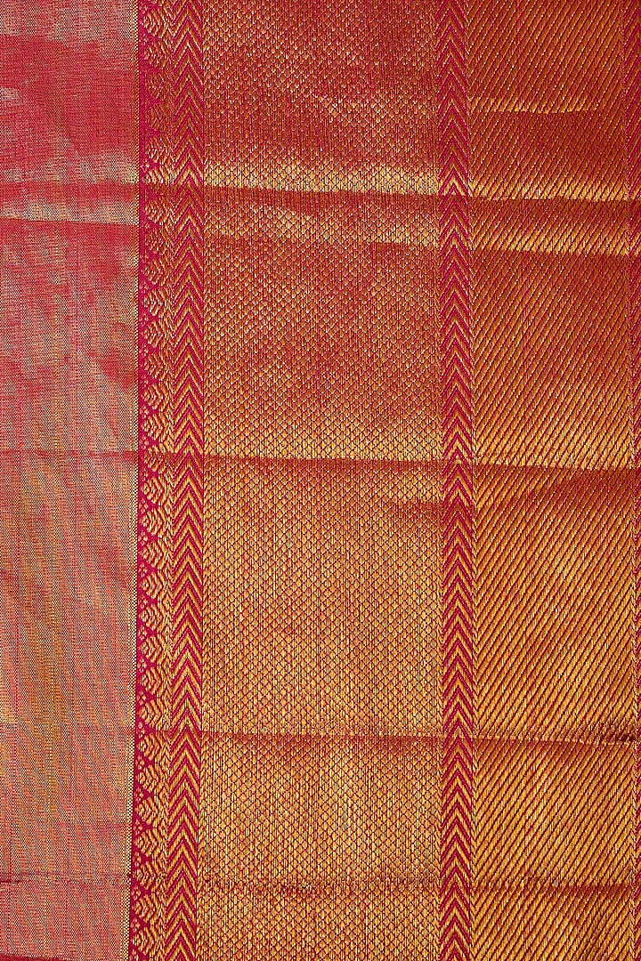 Pink Kanjivaram Silk Wedding Saree Set by TATWAMM By Abhishek & Vinita at Pernia's Pop Up Shop