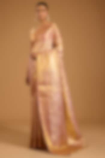 Lavender Kanjivaram Wedding Saree Set by TATWAMM By Abhishek & Vinita at Pernia's Pop Up Shop