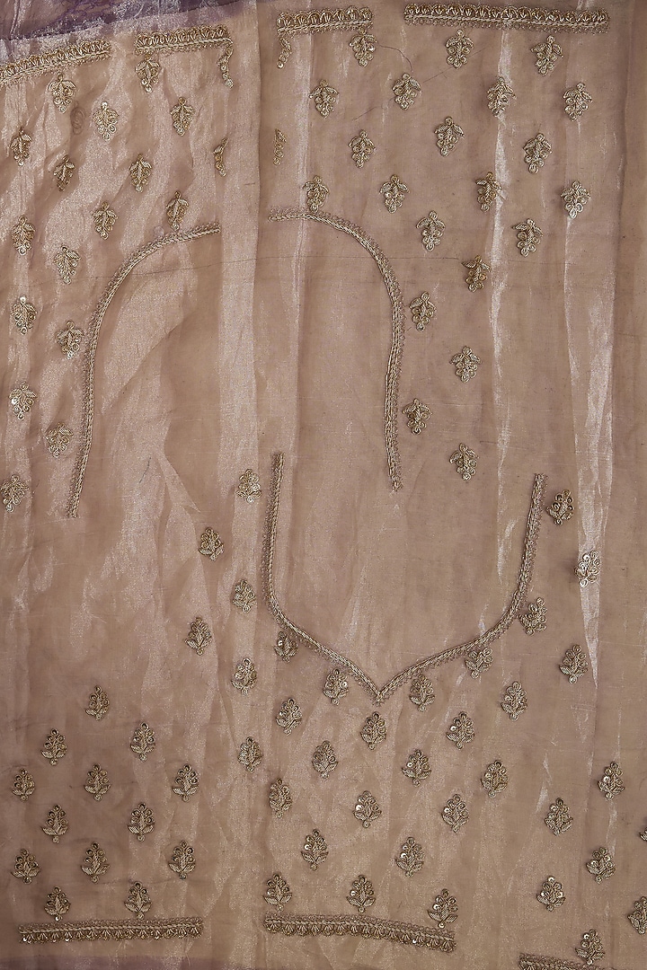 Multi-Colored Tissue Wedding Saree Set by TATWAMM By Abhishek & Vinita at Pernia's Pop Up Shop