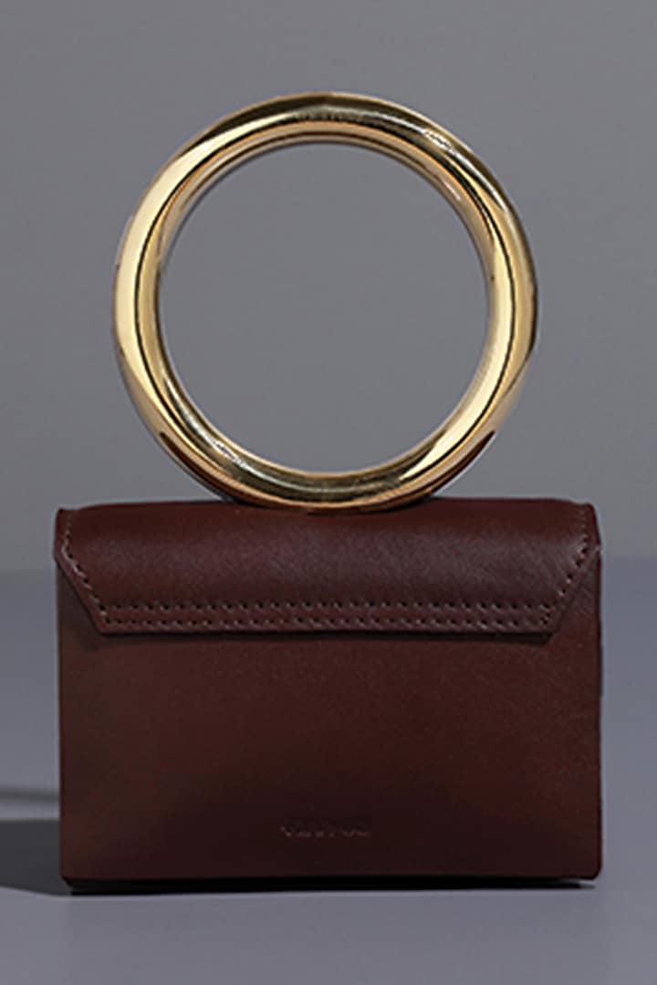 Brown Genuine Leather Mini Bag by Tann-ed at Pernia's Pop Up Shop