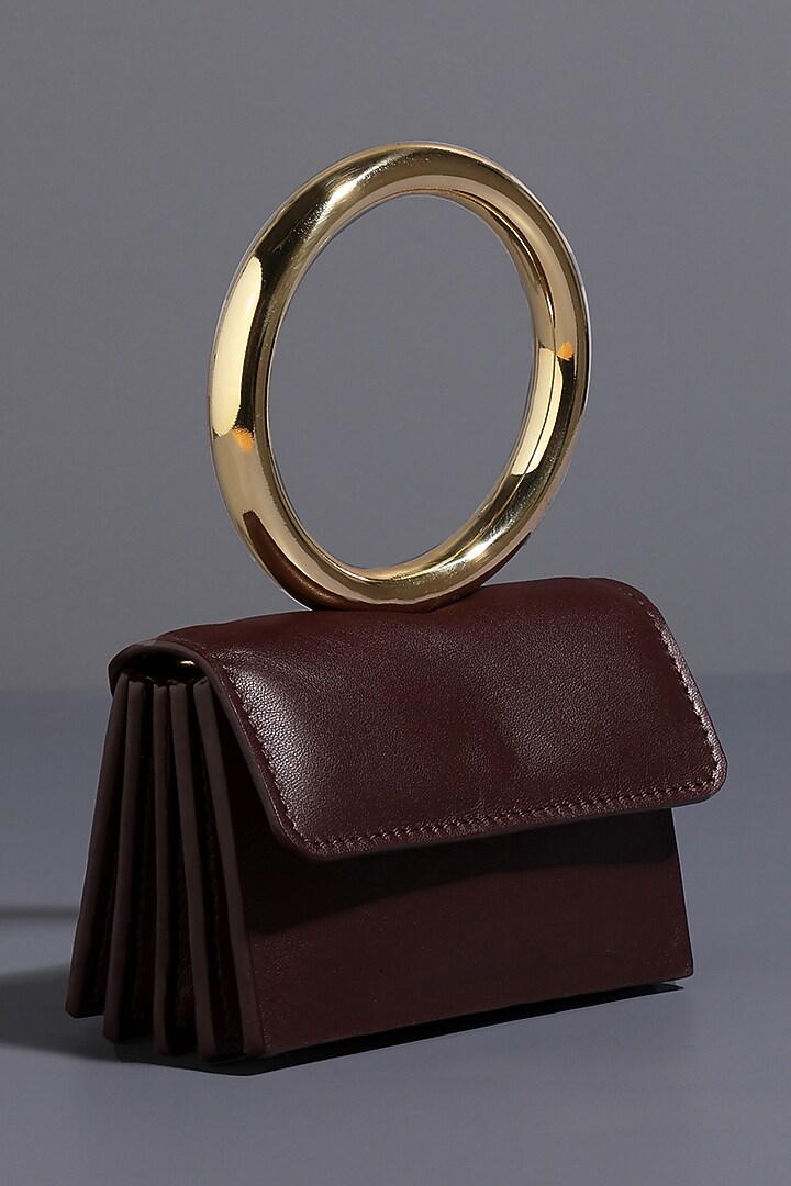 Brown Genuine Leather Mini Bag by Tann-ed at Pernia's Pop Up Shop