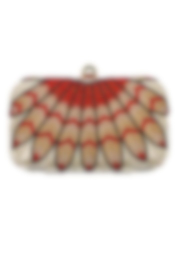 Phoenix beadwork minaudiere clutch available only at Pernia's Pop-Up Shop.