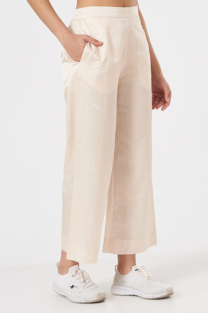 Blush Pink Cotton Silk Satin Co-Ord Set by TIL BY AV - at Pernia's Pop Up Shop