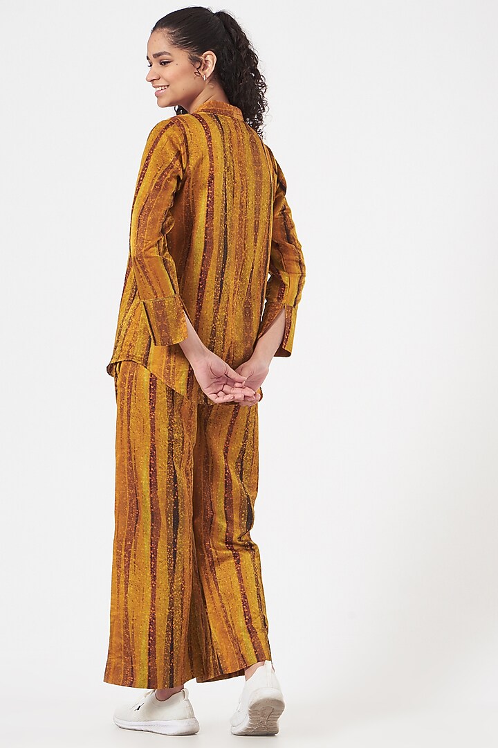 Mustard Hand Painted Co-Ord Set by TIL BY AV - at Pernia's Pop Up Shop