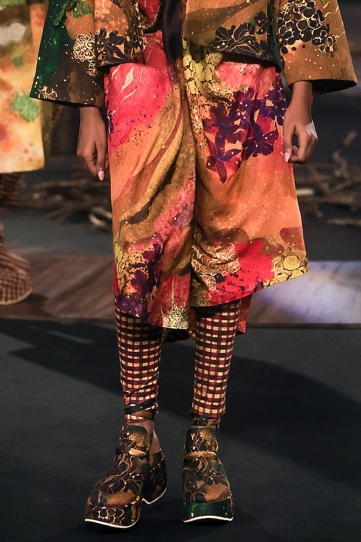 Multi-Colored Cotton Silk Digital Printed Vacation Dress by TIL BY AV - at Pernia's Pop Up Shop