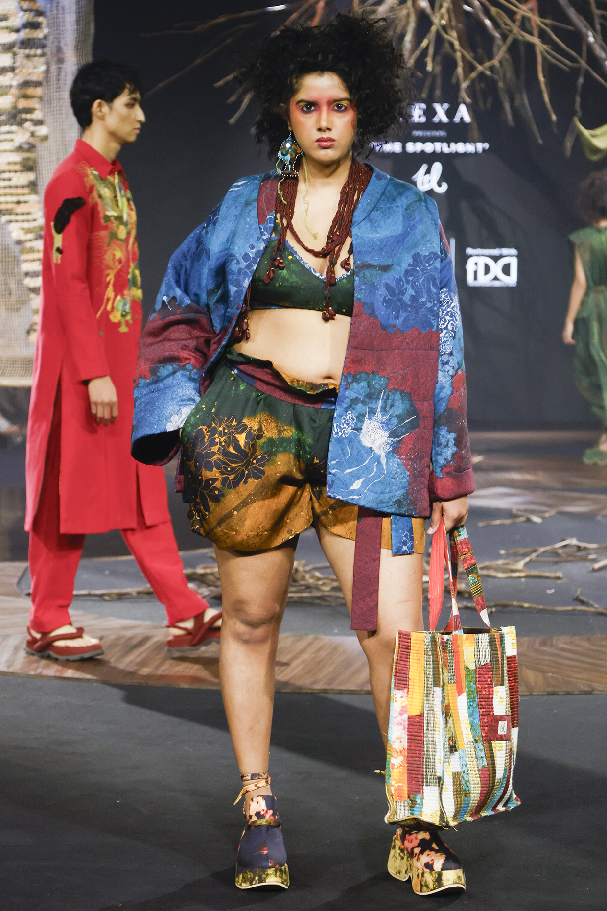 Green Cotton Modal Digital Printed Co-Ord Set by TIL BY AV - at Pernia's Pop Up Shop