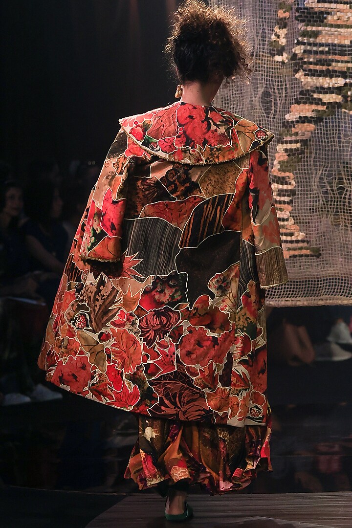 Multi-Colored Upcycled Cotton Patchwork Overlay by TIL BY AV - at Pernia's Pop Up Shop