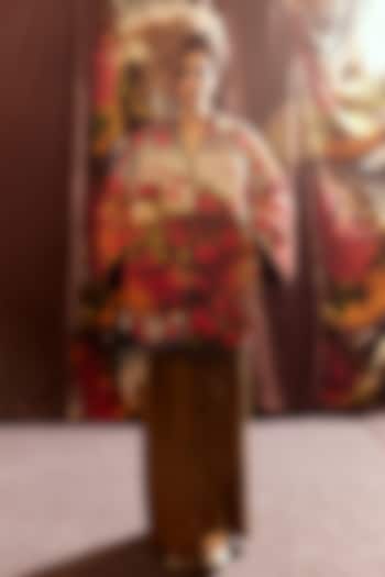 Olive Green Soft Cotton Hand Dyed Lungi Pants by TIL BY AV - at Pernia's Pop Up Shop