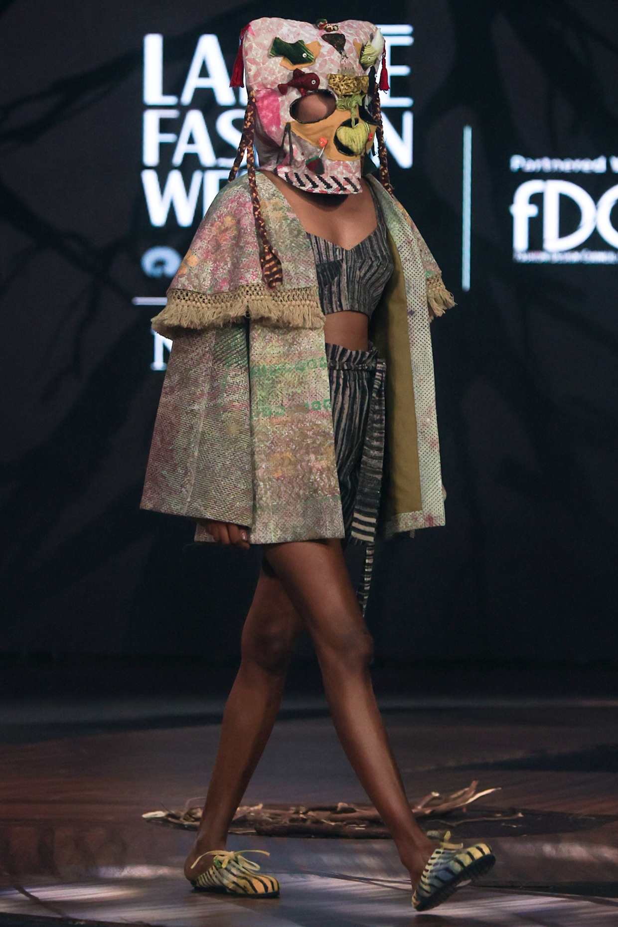 Multi-Colored Cotton Block Printed Quilted Overlay by TIL BY AV - at Pernia's Pop Up Shop