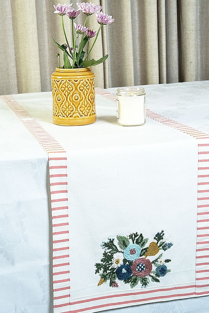 Multi-Colored Cotton Table Runner by The Blooming Bagh at Pernia's Pop Up Shop